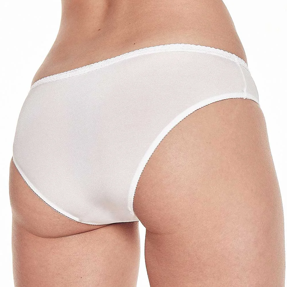 Culotte microfibra brillosa con puntilla - Imagen 2