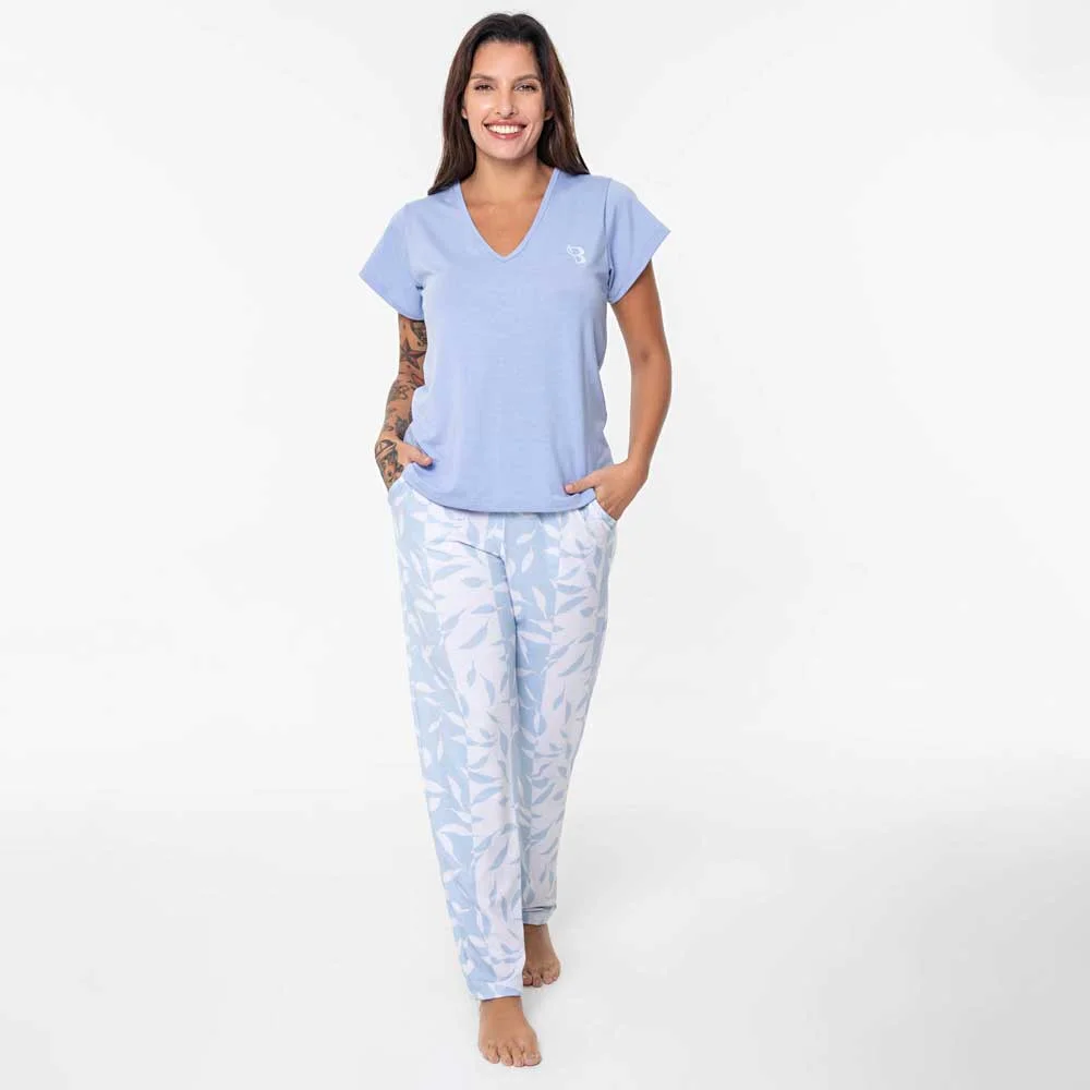 pijama t.5-6-7 en modal pantalon largo
