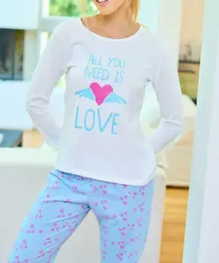 PIJAMA M/L PANT.ESTAMPADO