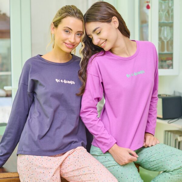 PIJAMA M/L PANTALON ESTAMPADO