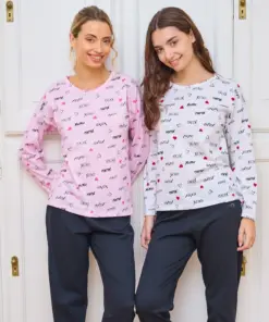 PIJAMA M/L PANTALON LISO