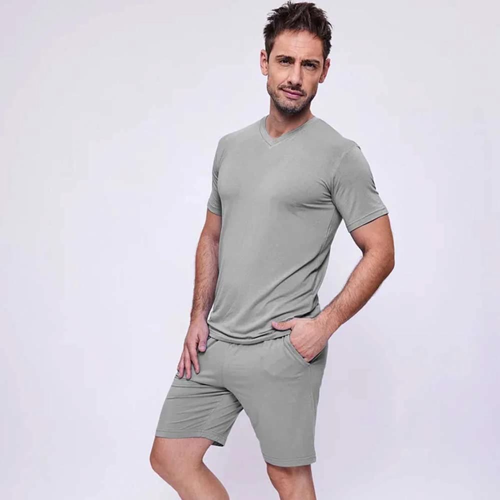 pijama m/corta c/v bambu/elastano - Imagen 2