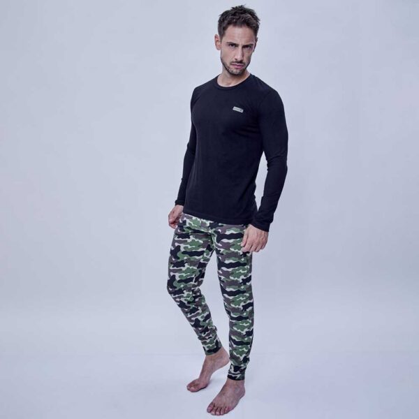 PIJAMA M/L PANTALON CAMUFLADO