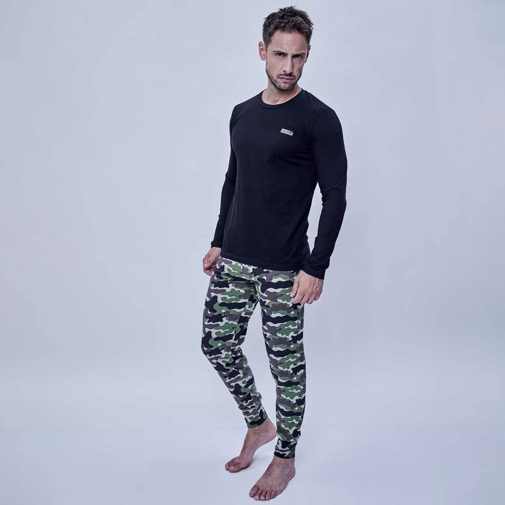 PIJAMA M/L PANTALON CAMUFLADO - Imagen 3