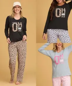 PIJAMA M/L CASACA LISA