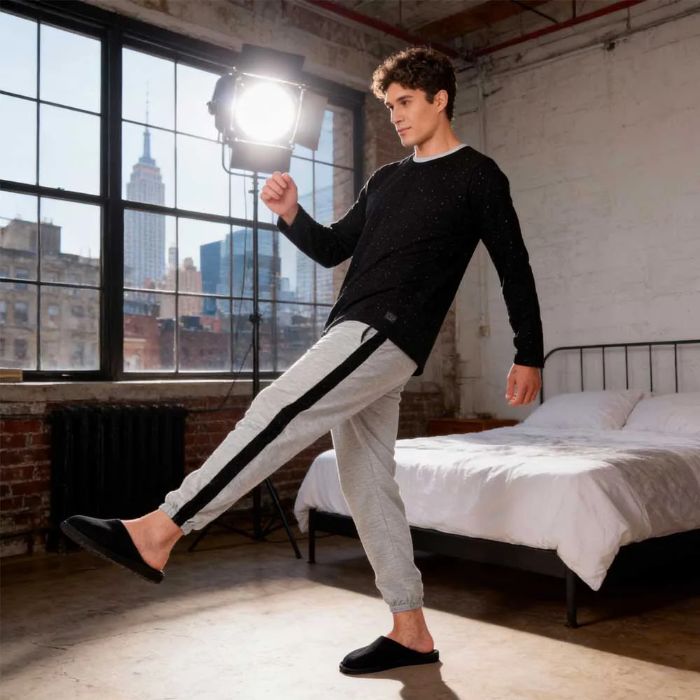 pijama m/l jersey hombre botone - Imagen 2