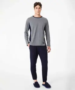 Alternative view of pijama m/l combinado waffle