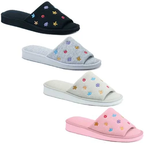 pantufla de tusor rayada plantilla tono