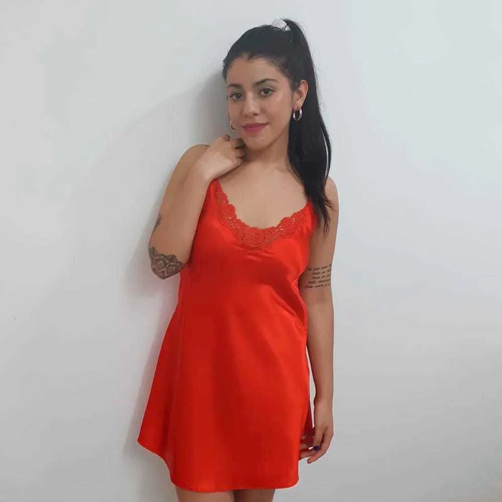 camisolin raso c/aplique