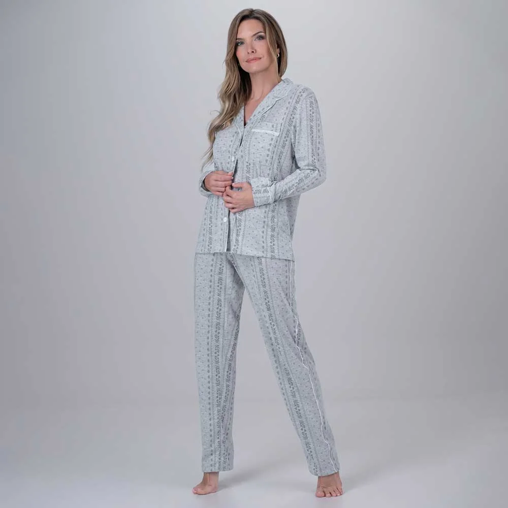 PIJAMA CAMISERO M/L SO TRUE LOVE - Imagen 2
