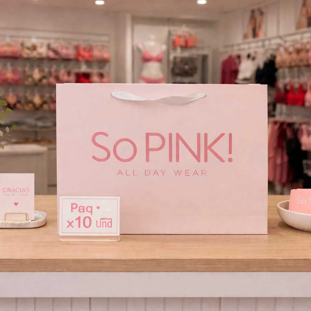 BOLSA SO PINK PAQ X 10 UND