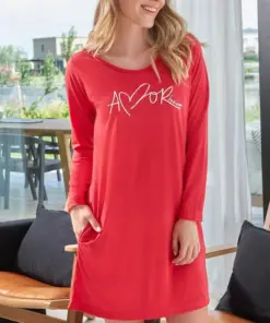camison m/l c/bolsillo amor