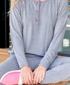 Alternative view of pijama m/l mini corazones