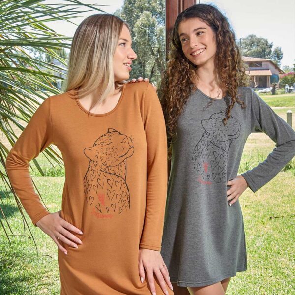 camison m/l leopardo