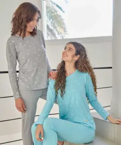 pijama m/l 5-6-7-8 estampa trebol 4 hoja