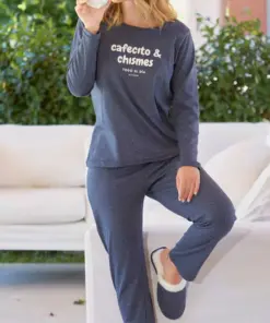 PIJAMA M/L CAFECITO Y CHISMES