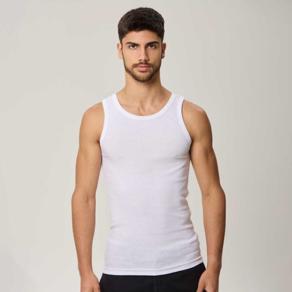camiseta musculosa c/dobladillo