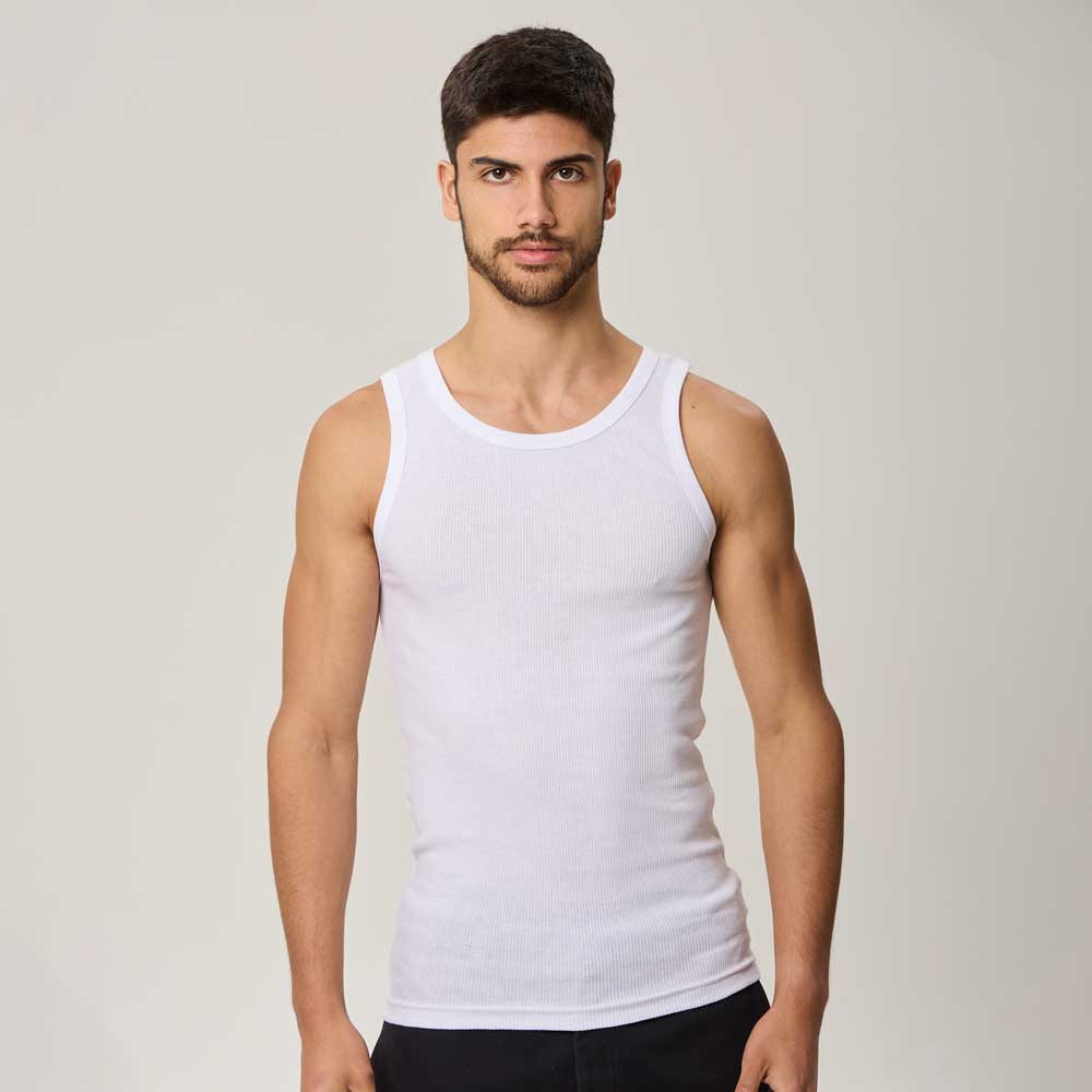 camiseta musculosa c/dobladillo