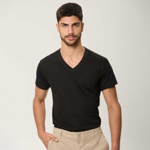 t.a 38/40 camiseta c/v negro