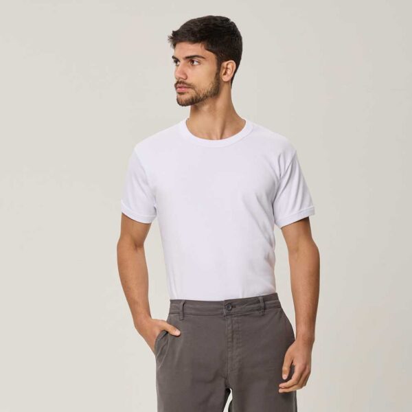 camiseta interlock m/corta c/redondo