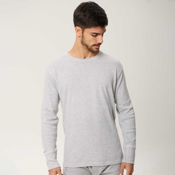 camiseta m/l melange c/redondo