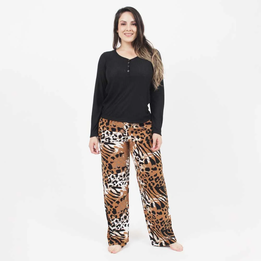 pjama m/l twill animal